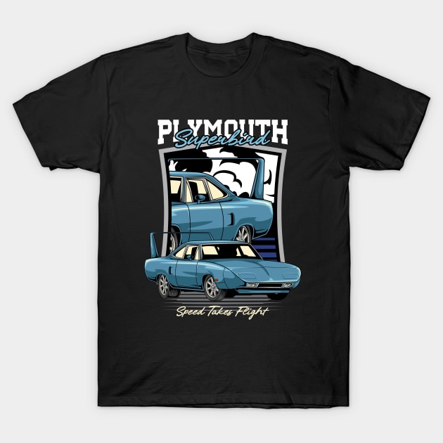 1970 Plymouth Superbird Muscle Car T-Shirt by milatees